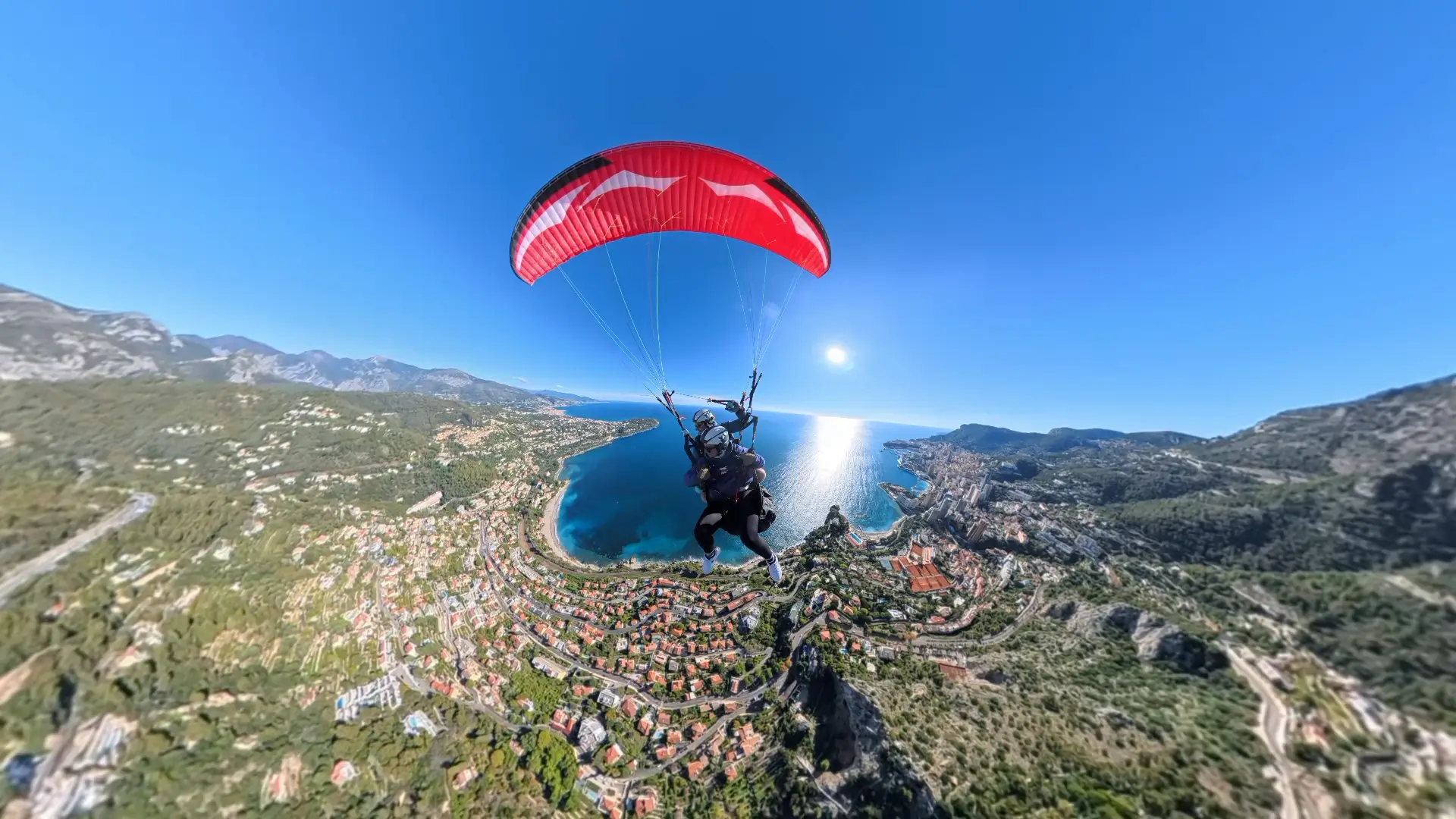 Parapente Monaco en hiver
