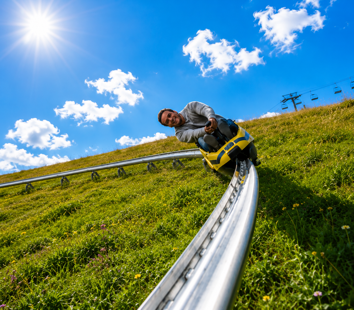 Luge d'été à La Colmiane