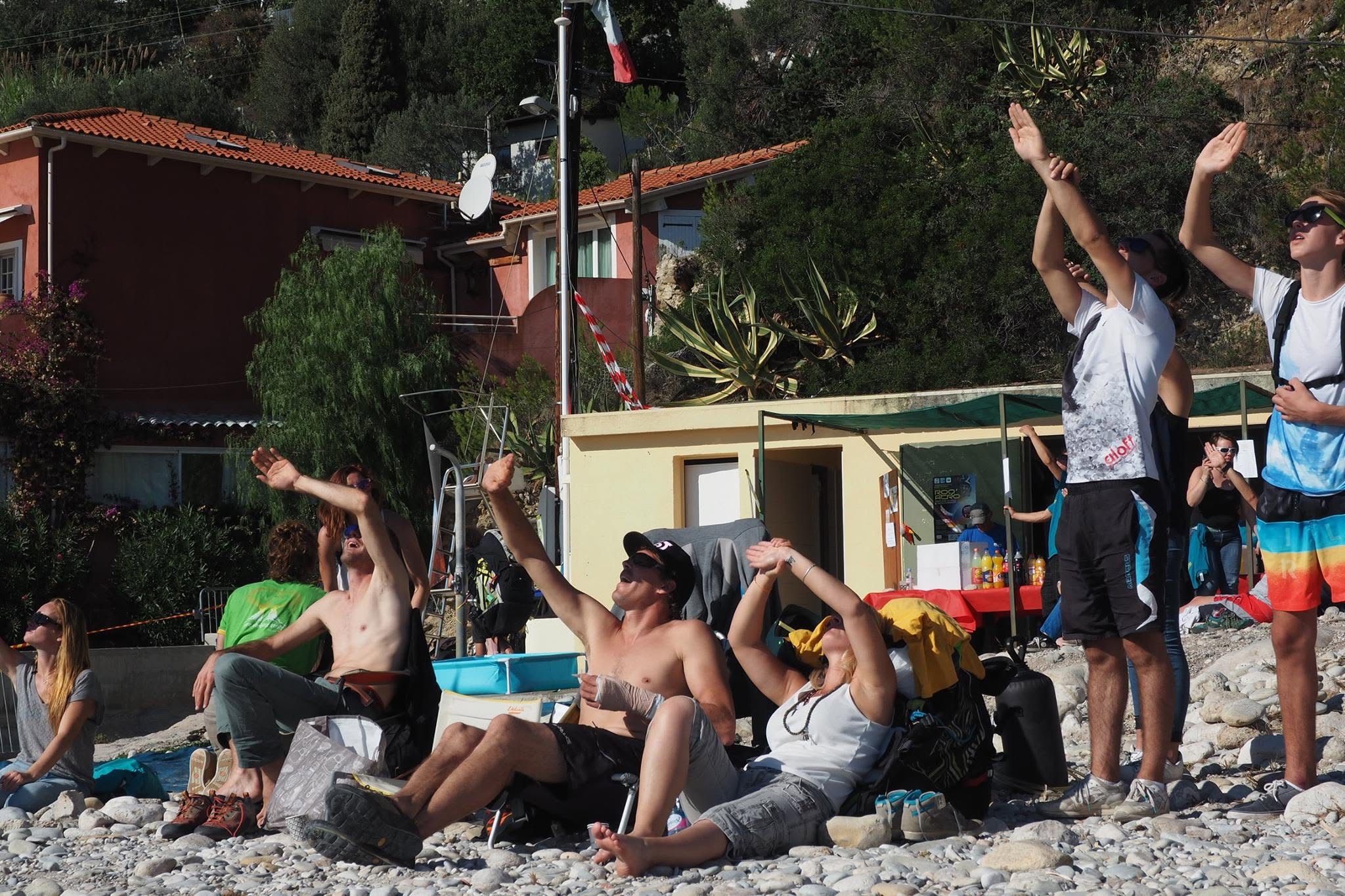 Vue de la plage de Roquebrune-Cap-Martin, site de ROQ Acro